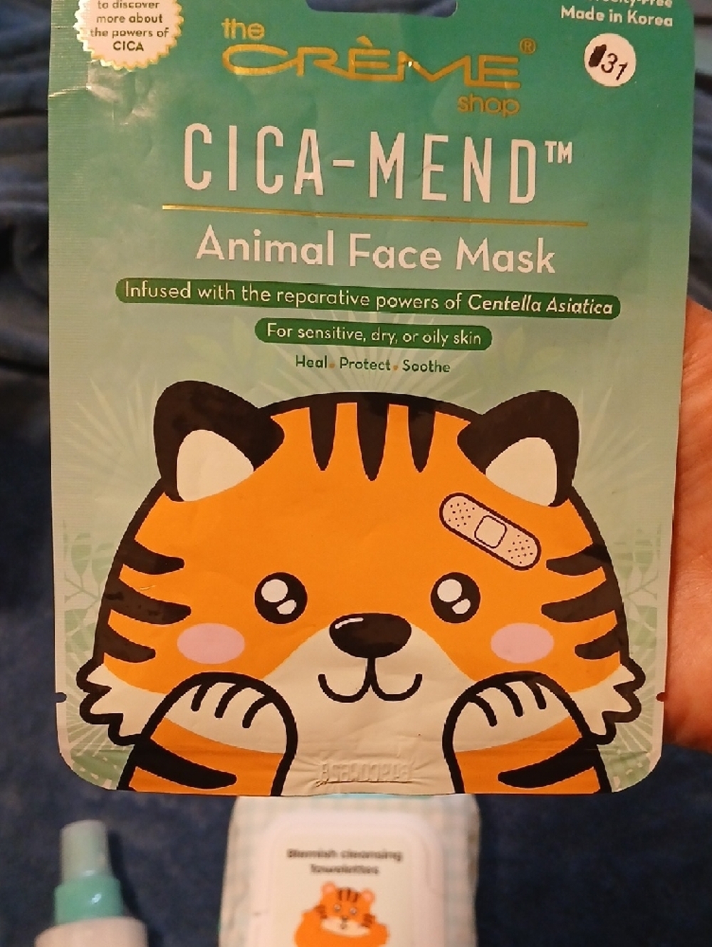 The Creme Shop Cica-Mend Blemish Cleansing Towelettes + Mask + Cooling Mist - Picture 8 of 9